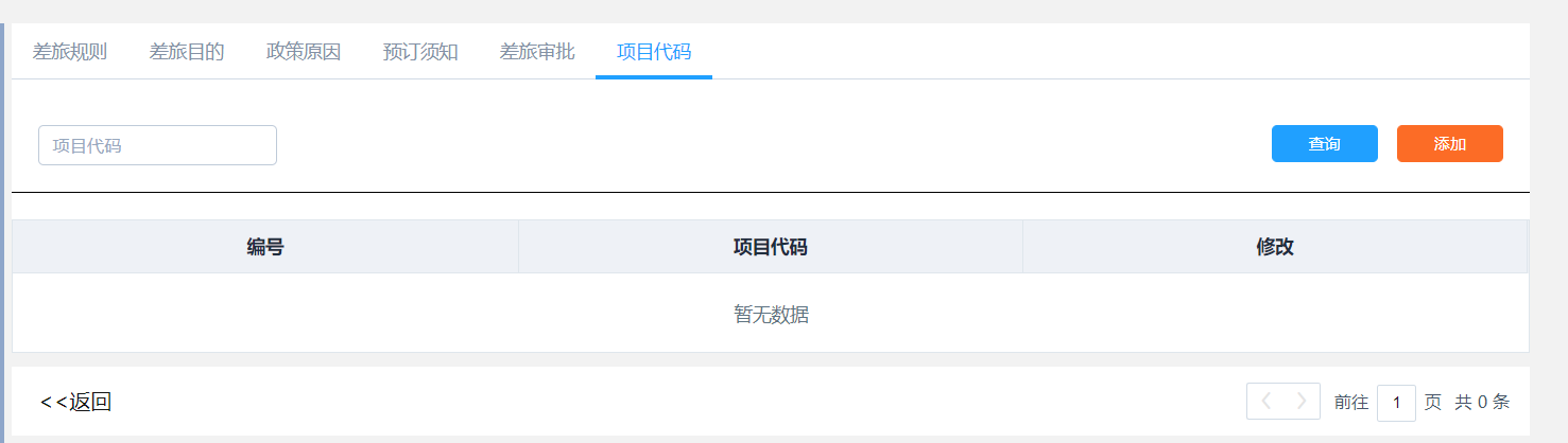 项目代码页面